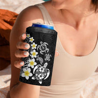 Hawaiian Plumeria Turtles 4 in 1 Can Cooler Tumbler Polynesian Art Tattoo LT03 - Polynesian Pride