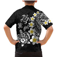 Hawaiian Plumeria Turtles Family Matching Mermaid Dress and Hawaiian Shirt Polynesian Art Tattoo LT03 - Polynesian Pride