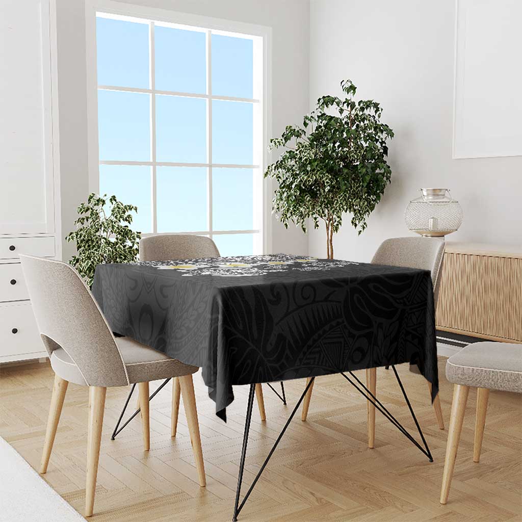 Hawaiian Plumeria Turtles Tablecloth Polynesian Art Tattoo