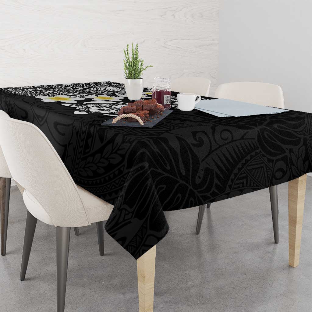 Hawaiian Plumeria Turtles Tablecloth Polynesian Art Tattoo