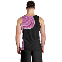 Samoan Art Tattoo Polynesian Pattern Men Tank Top Pink Out Color LT03 - Polynesian Pride