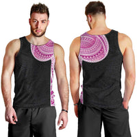 Samoan Art Tattoo Polynesian Pattern Men Tank Top Pink Out Color LT03 - Polynesian Pride