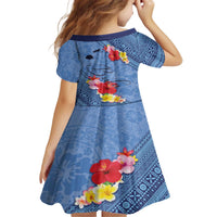 Bula Fiji Hibiscus and Plumeria Flowers Family Matching Puletasi and Hawaiian Shirt Tapa Tattoo Polynesian Pattern LT03 - Polynesian Pride