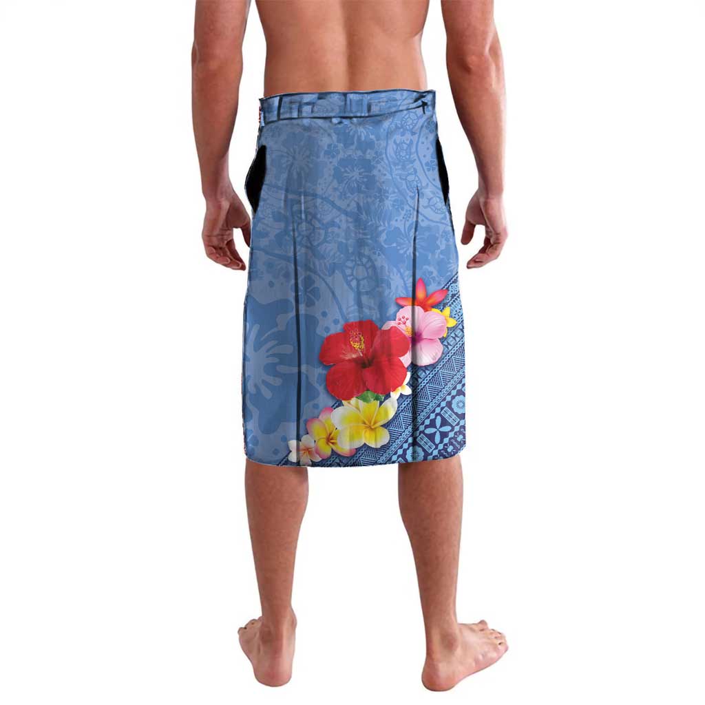 Bula Fiji Hibiscus and Plumeria Flowers Lavalava Tapa Tattoo Polynesian Pattern LT03 - Polynesian Pride