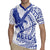 Samoa Pago Pago Aeto Rugby Jersey Wingstyle Blue-White Color - Polynesian Pride