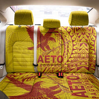 American Samoa Pago Pago Aeto Back Car Seat Cover Wingstyle Red-Gold Color LT03 - Polynesian Pride