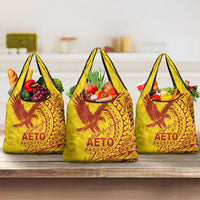 Samoa Pago Pago Aeto Grocery Bag Wingstyle Red-Gold Color - Polynesian Pride
