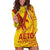 Samoa Pago Pago Aeto Hoodie Dress Wingstyle Red-Gold Color - Polynesian Pride