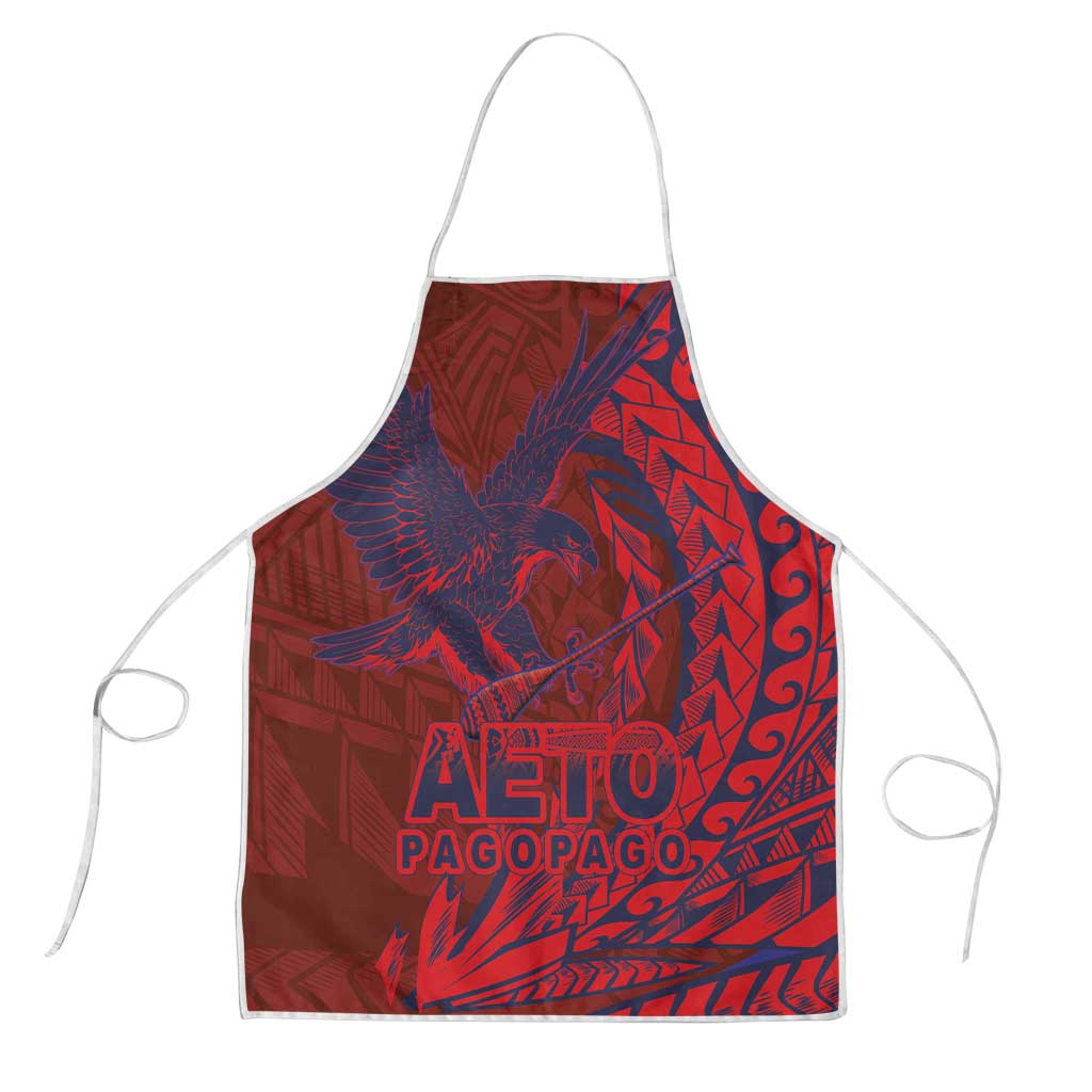 Samoa Pago Pago Aeto Apron Wingstyle Red-Blue Color - Polynesian Pride