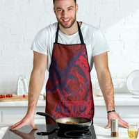 Samoa Pago Pago Aeto Apron Wingstyle Red-Blue Color - Polynesian Pride