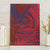 Samoa Pago Pago Aeto Canvas Wall Art Wingstyle Red-Blue Color - Polynesian Pride