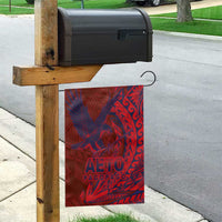 Samoa Pago Pago Aeto Garden Flag Wingstyle Red-Blue Color - Polynesian Pride