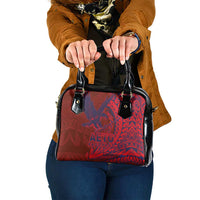 Samoa Pago Pago Aeto Shoulder Handbag Wingstyle Red-Blue Color - Polynesian Pride