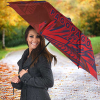 Samoa Pago Pago Aeto Umbrella Wingstyle Red-Blue Color - Polynesian Pride