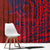 Samoa Pago Pago Aeto Window Curtain Wingstyle Red-Blue Color - Polynesian Pride