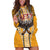 Samoa Pago Pago Aeto Hoodie Dress Bald Eagle with Polynesian Art Tattoos - Polynesian Pride