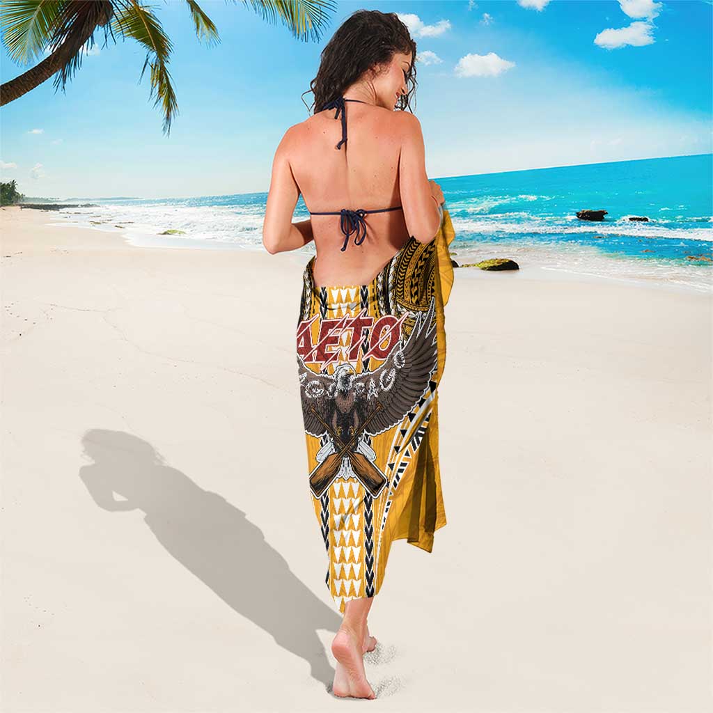 Samoa Pago Pago Aeto Sarong Bald Eagle with Polynesian Art Tattoos - Polynesian Pride
