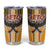 Samoa Pago Pago Aeto Tumbler Cup Bald Eagle with Polynesian Art Tattoos - Polynesian Pride