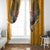 Samoa Pago Pago Aeto Window Curtain Bald Eagle with Polynesian Art Tattoos - Polynesian Pride