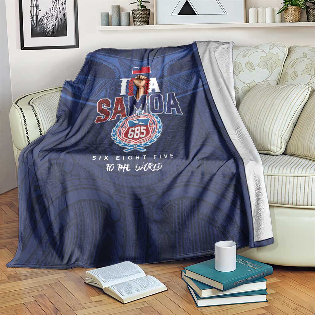 Rugby Toa Samoa Blanket Champions Six Eight Five - Polynesian Pride