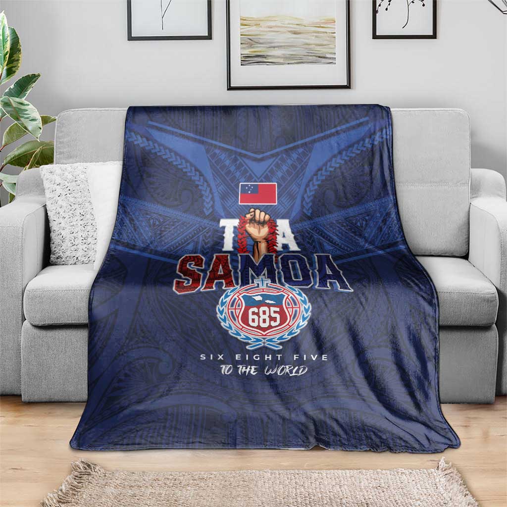 Rugby Toa Samoa Blanket Champions Six Eight Five - Polynesian Pride