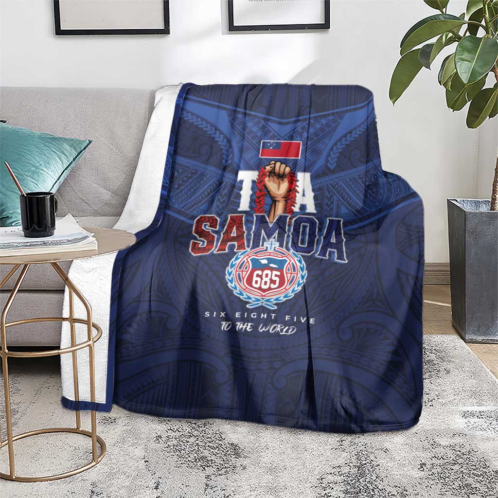 Rugby Toa Samoa Blanket Champions Six Eight Five - Polynesian Pride