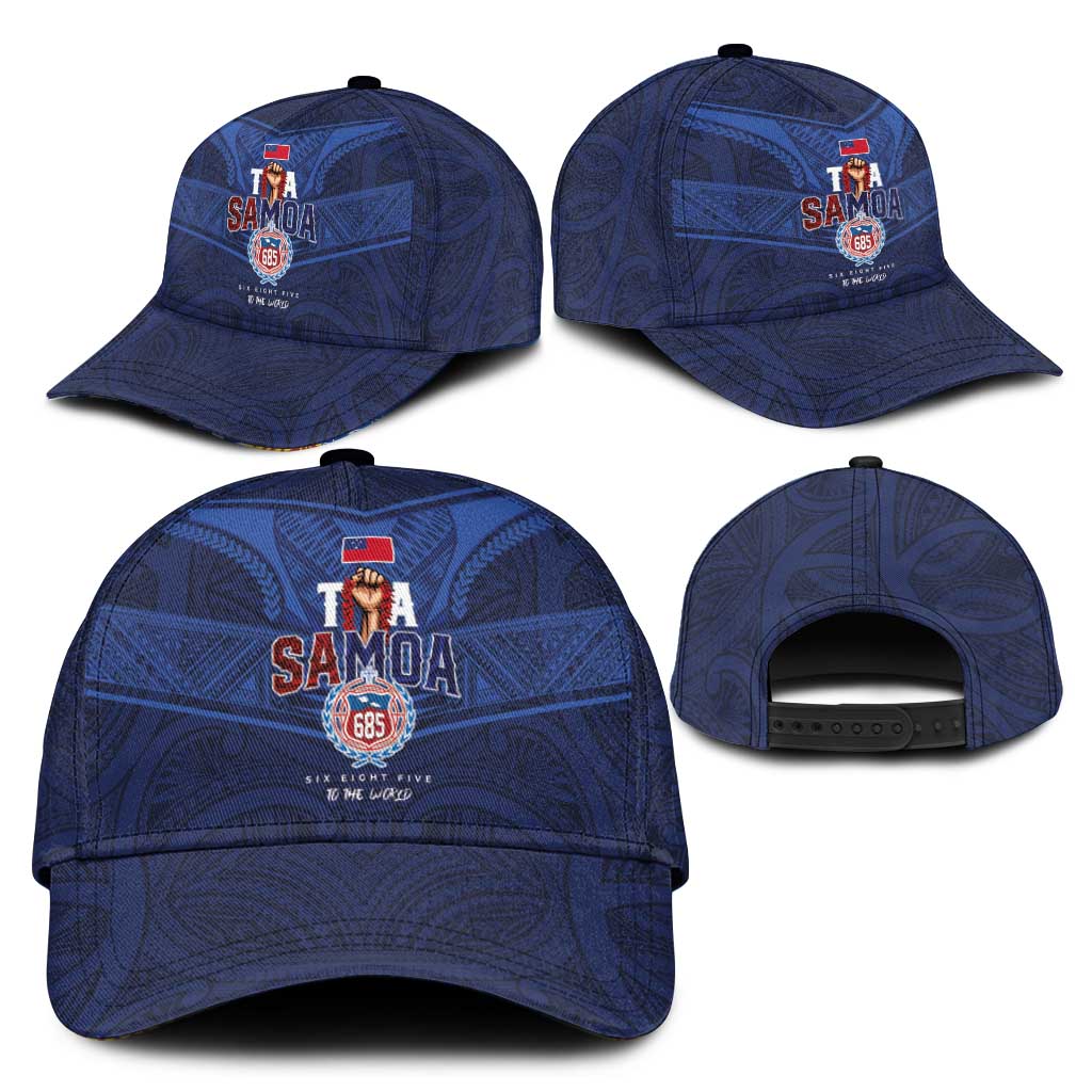Custom Toa Samoa Rugby Classic Cap Champions Six Eight Five - Polynesian Pride