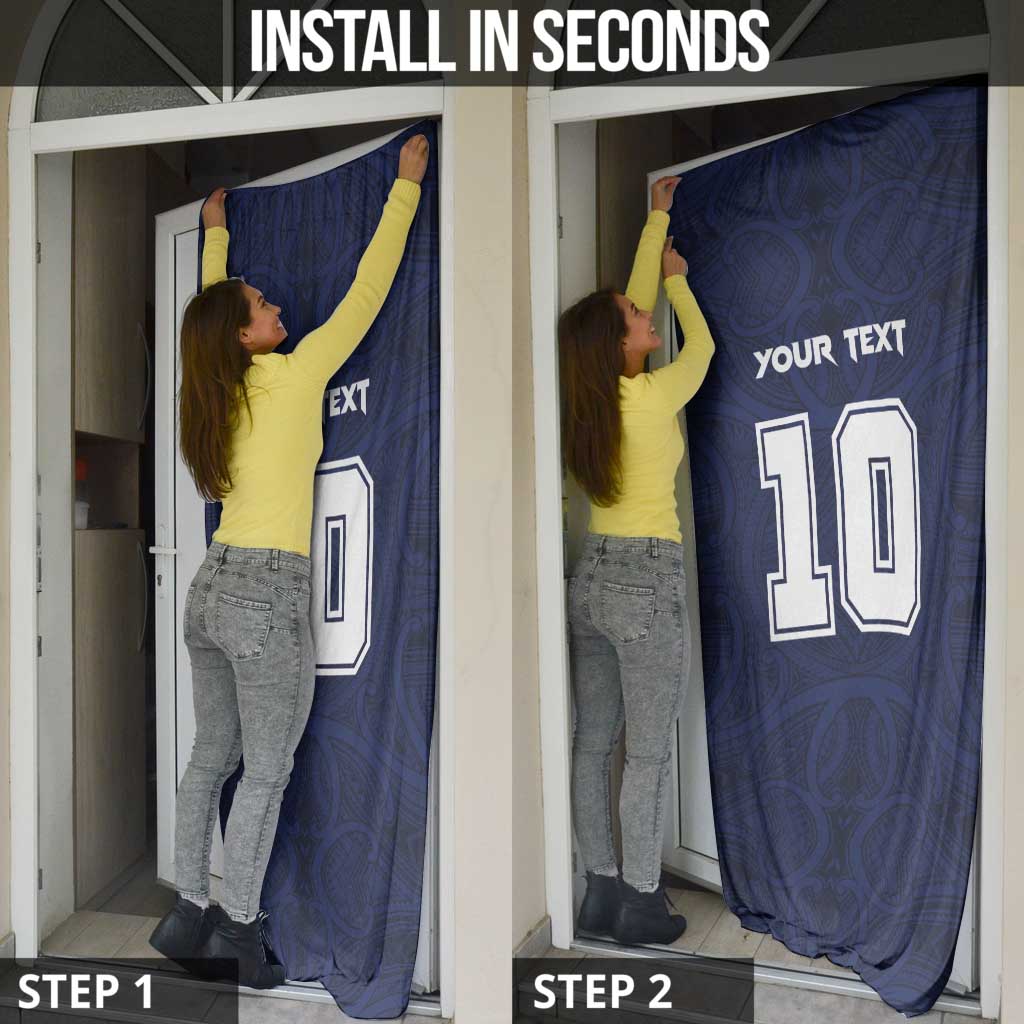 Custom Rugby Toa Samoa Door Cover Champions Six Eight Five - Polynesian Pride