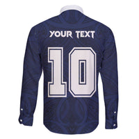 Custom Rugby Toa Samoa Family Matching Off The Shoulder Long Sleeve Dress and Hawaiian Shirt Champions Six Eight Five LT03 - Polynesian Pride