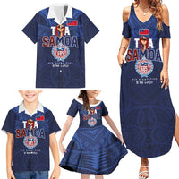 Custom Rugby Toa Samoa Family Matching Summer Maxi Dress and Hawaiian Shirt Champions Six Eight Five LT03 - Polynesian Pride