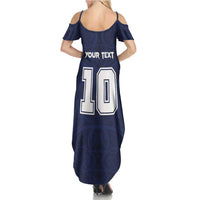 Custom Rugby Toa Samoa Family Matching Summer Maxi Dress and Hawaiian Shirt Champions Six Eight Five LT03 - Polynesian Pride