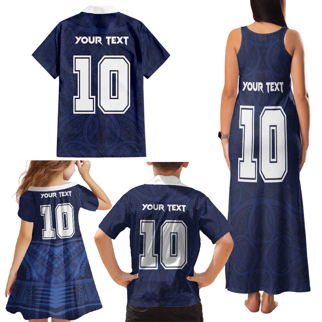 Custom Rugby Toa Samoa Family Matching Tank Maxi Dress and Hawaiian Shirt Champions Six Eight Five LT03 - Polynesian Pride