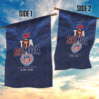 Rugby Toa Samoa Garden Flag Champions Six Eight Five - Polynesian Pride