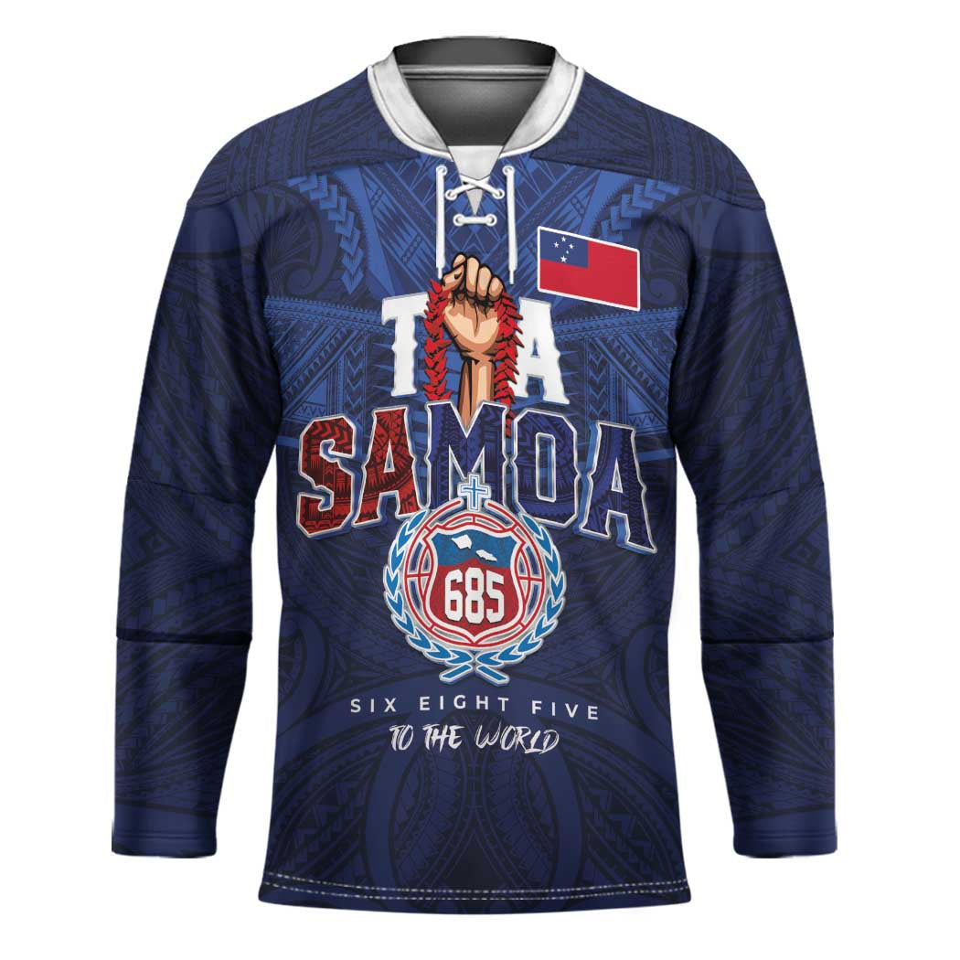 Custom Rugby Toa Samoa Hockey Jersey Champions Six Eight Five - Polynesian Pride