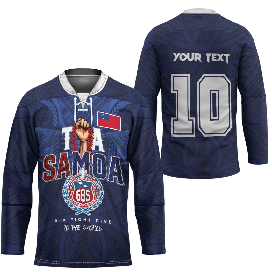 Custom Rugby Toa Samoa Hockey Jersey Champions Six Eight Five - Polynesian Pride
