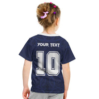 Custom Rugby Toa Samoa Kid T Shirt Champions Six Eight Five - Polynesian Pride