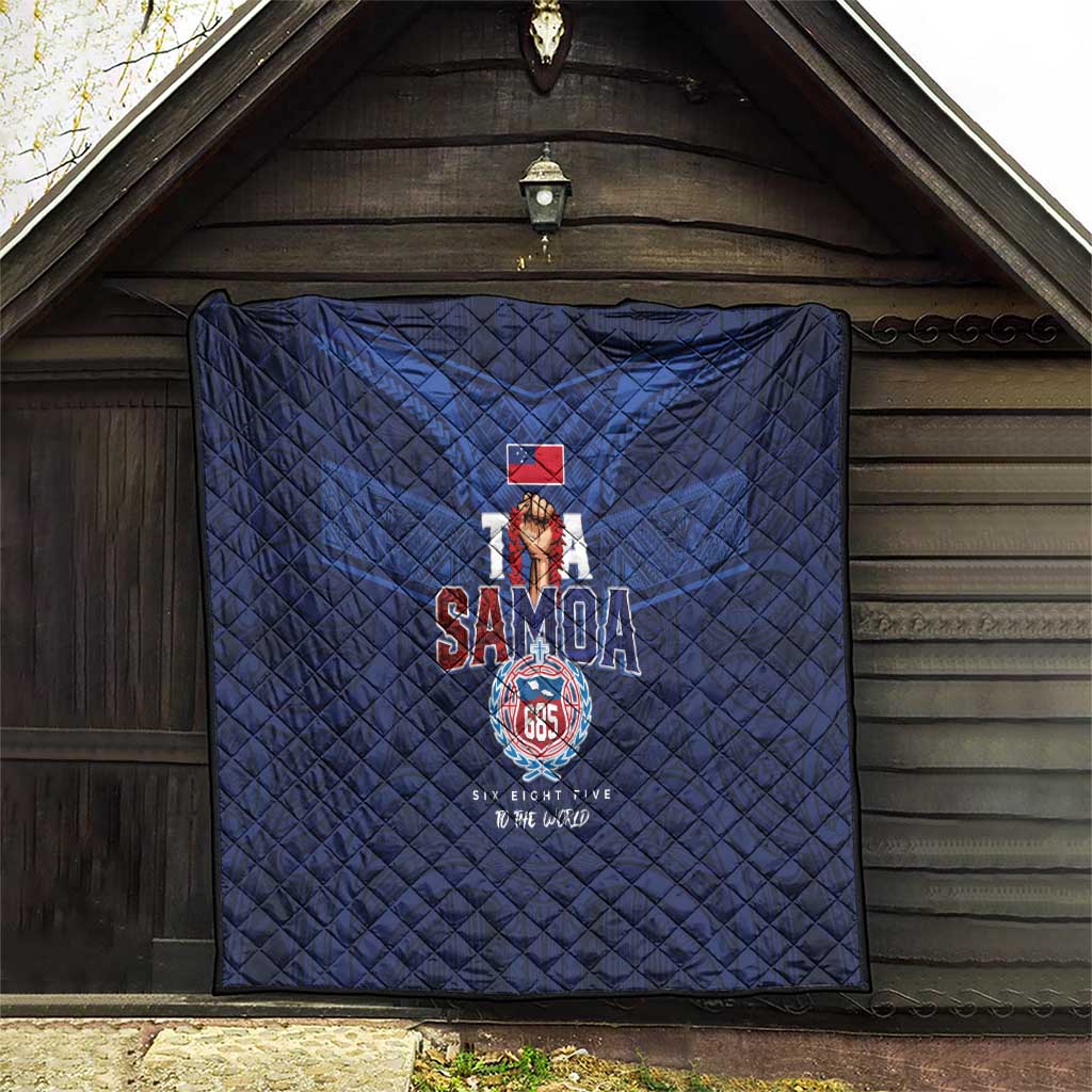 Rugby Toa Samoa Quilt Champions Six Eight Five - Polynesian Pride
