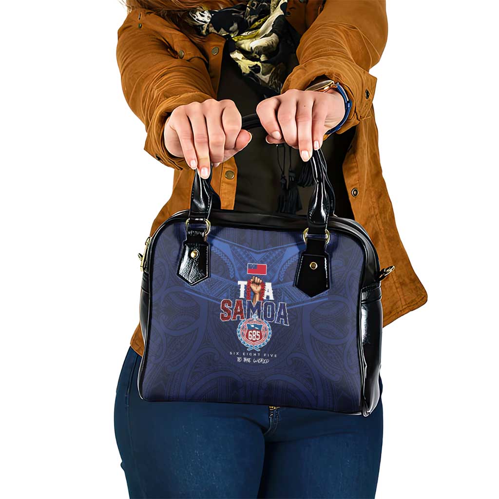 Rugby Toa Samoa Shoulder Handbag Champions Six Eight Five - Polynesian Pride