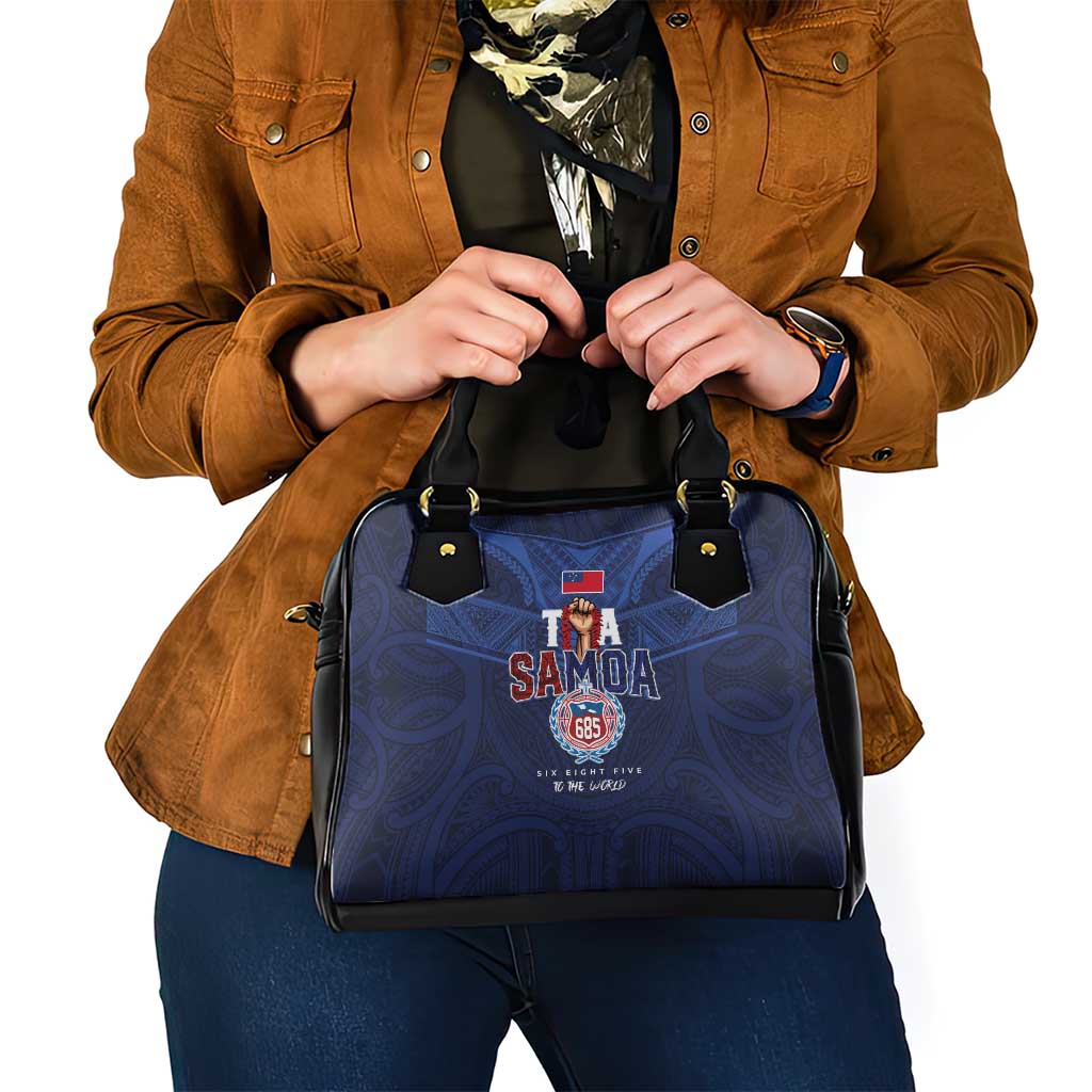 Rugby Toa Samoa Shoulder Handbag Champions Six Eight Five - Polynesian Pride