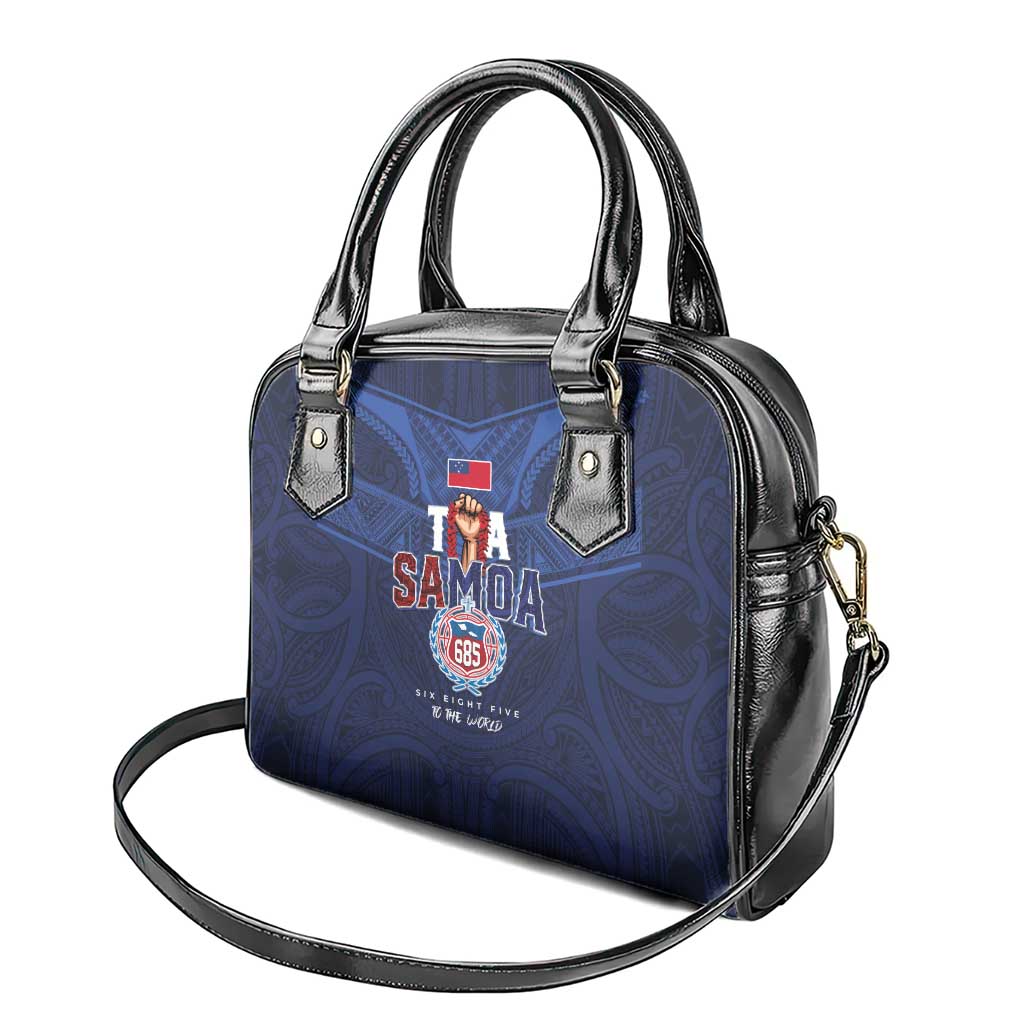 Rugby Toa Samoa Shoulder Handbag Champions Six Eight Five - Polynesian Pride