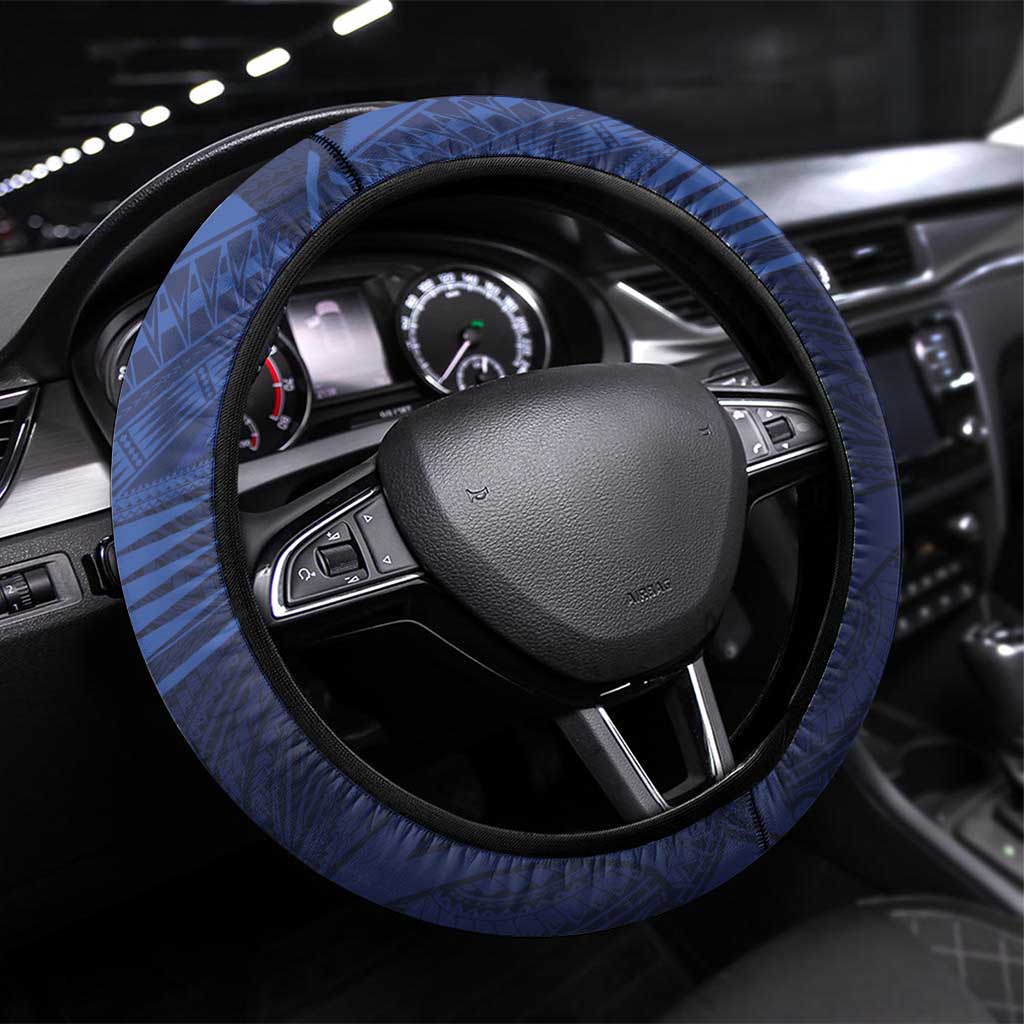 Rugby Toa Samoa Steering Wheel Cover Champions Six Eight Five - Polynesian Pride