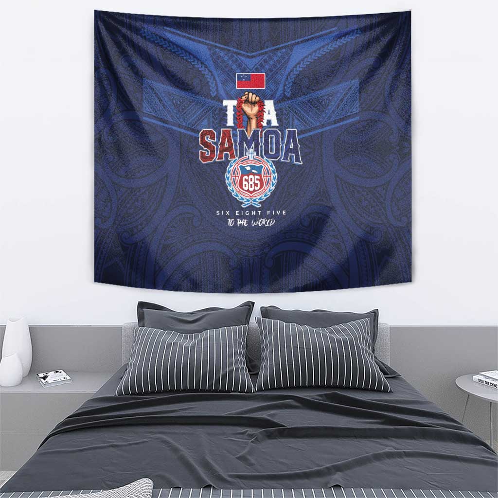 Rugby Toa Samoa Tapestry Champions Six Eight Five - Polynesian Pride