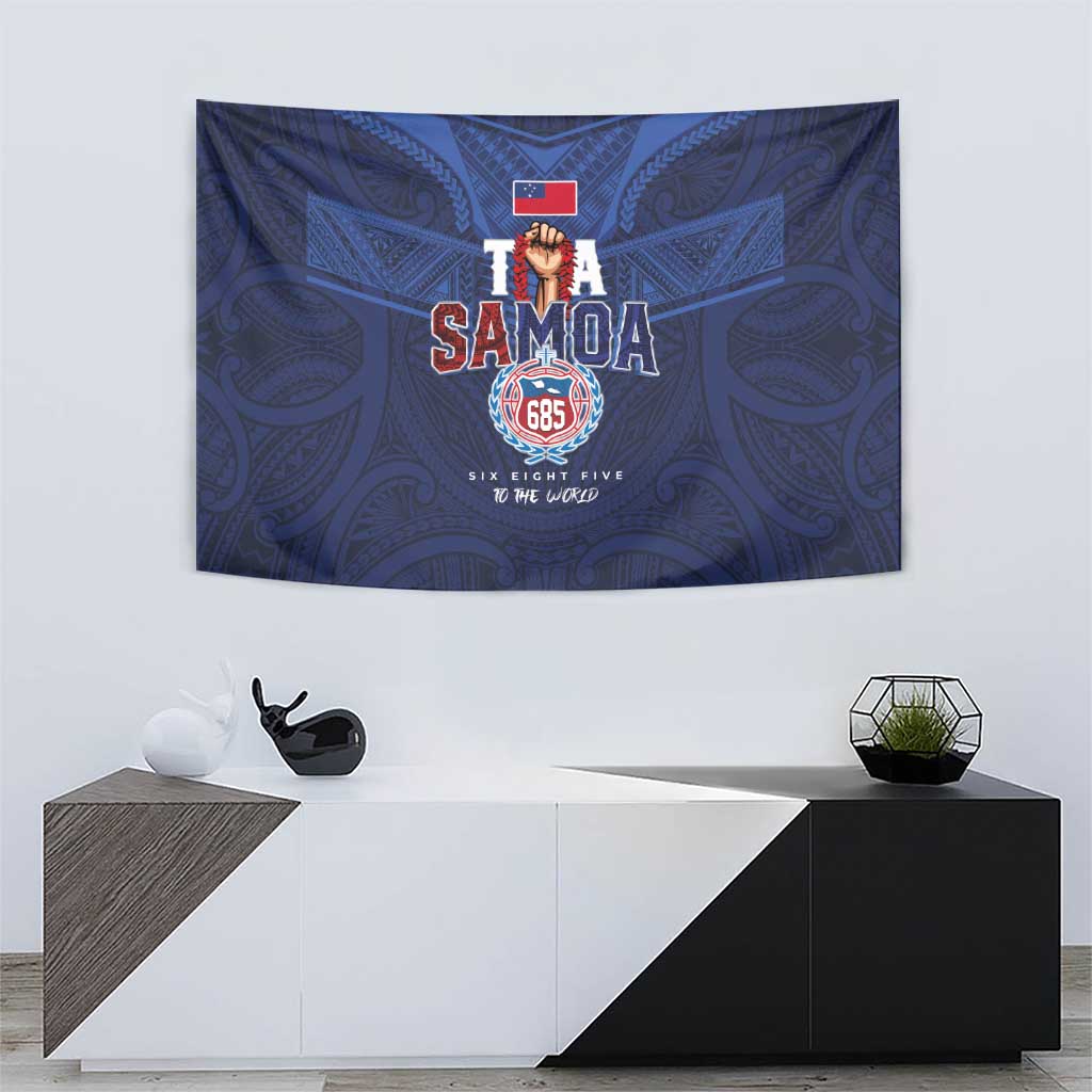 Rugby Toa Samoa Tapestry Champions Six Eight Five - Polynesian Pride
