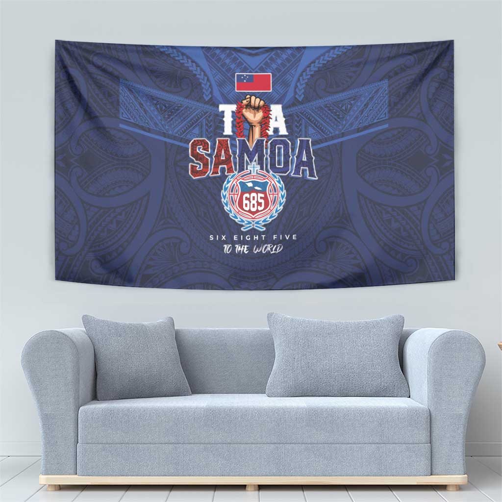 Rugby Toa Samoa Tapestry Champions Six Eight Five - Polynesian Pride