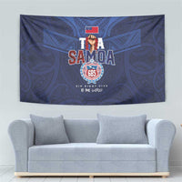 Rugby Toa Samoa Tapestry Champions Six Eight Five - Polynesian Pride