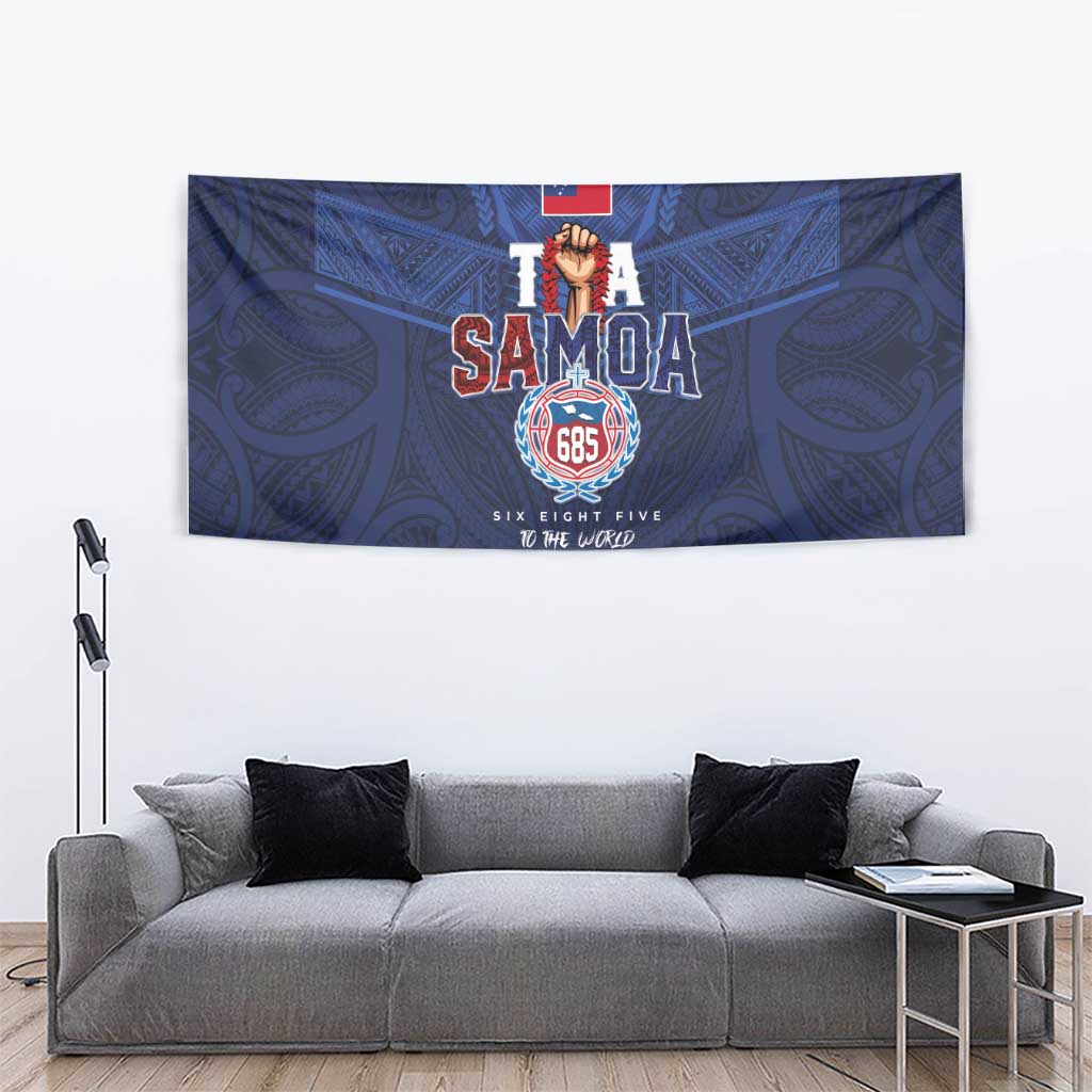 Rugby Toa Samoa Tapestry Champions Six Eight Five - Polynesian Pride