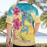 Hawaiian Tropical Plants Turtles Hawaiian Shirt Watercolor Style LT03 - Polynesian Pride