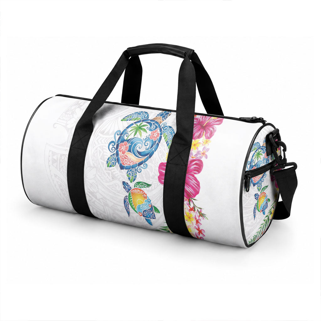 Hawaiian Abstract Art Turtles Duffle Bag