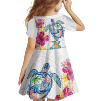 Hawaiian Abstract Art Turtles Family Matching Summer Maxi Dress and Hawaiian Shirt with Plumeria and Hibiscus LT03 - Polynesian Pride