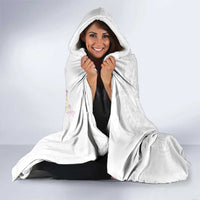 Hawaiian Abstract Art Turtles Hooded Blanket with Plumeria and Hibiscus - Polynesian Pride
